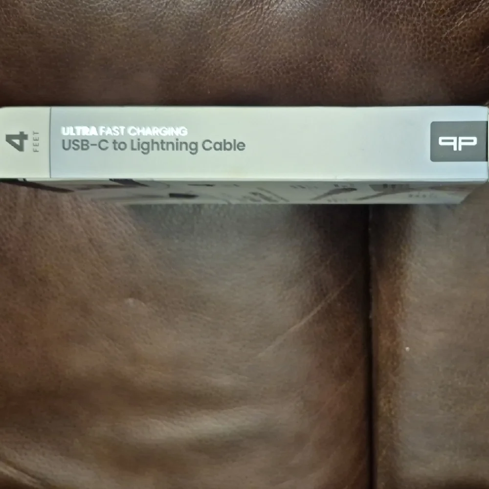 Silver USB-C to Lightning Cable